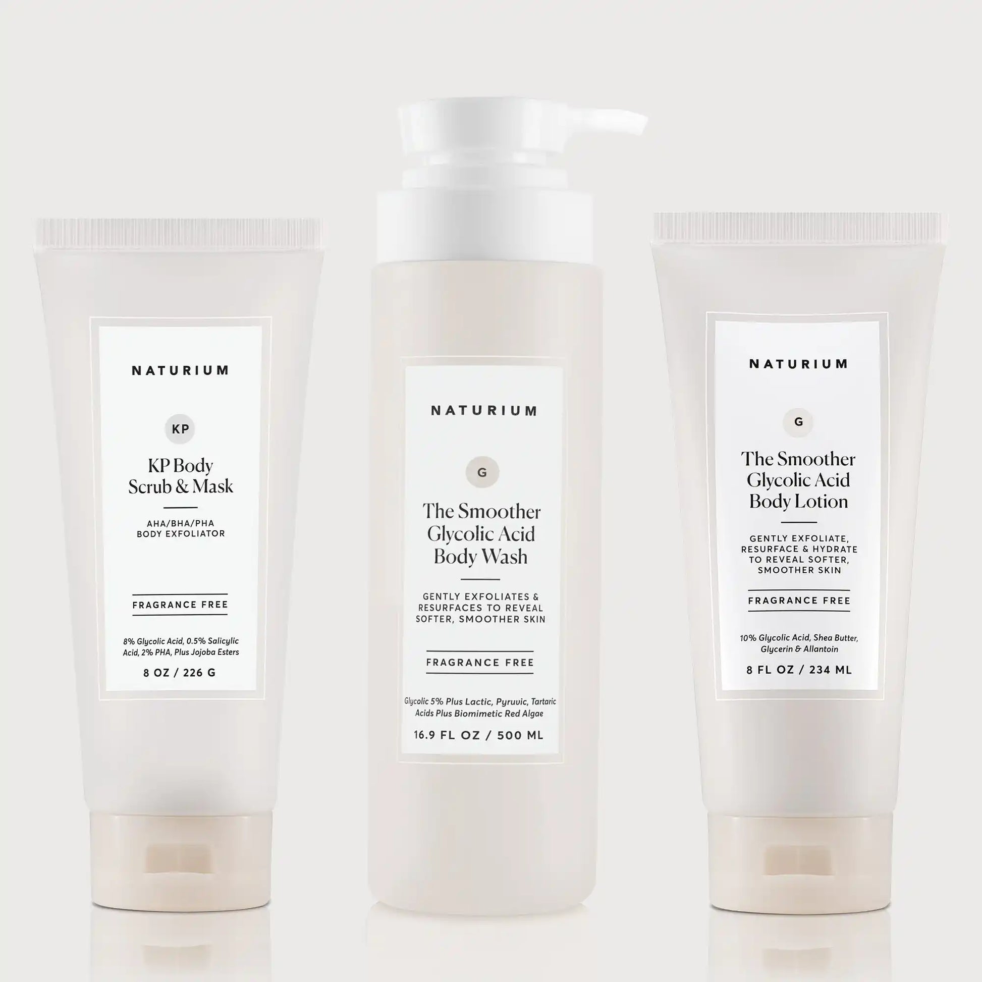 the-glycolic-acid-body-bundle-t0 NATR_KPScrub_SmootherBodyWash_SmootherLotion_Bundle_ecomm.webp
